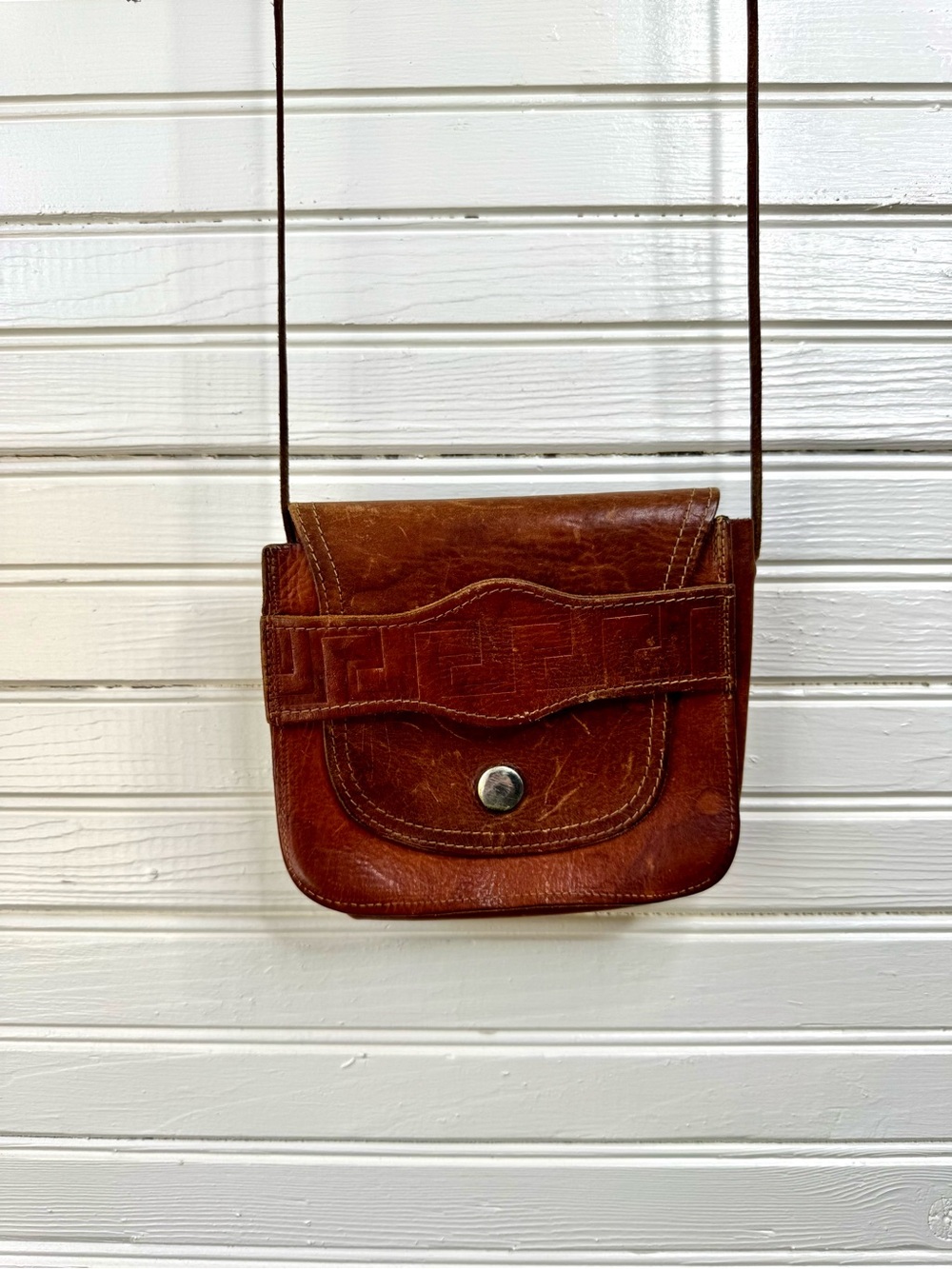 Classic Brown Leather Mini Crossbody Bag - Timeless Everyday Style